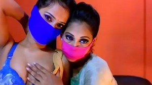 Lesbian twins from India in steamy videos