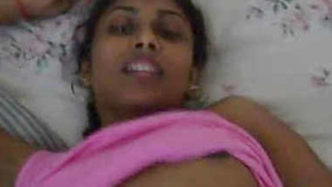 Indian girlfriend gets her tight ass pounded and gives a blowjob