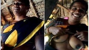 Desi babe flaunts her big boobs in homemade video