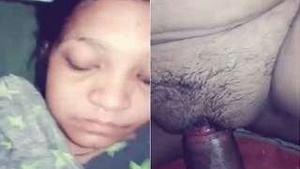 Indian babe takes on a big cock in a steamy threesome