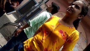Innocent Tamil teen with natural tits gets naughty on camera