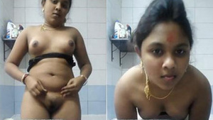 Watch a hot Indian wife strip down in front of the camera