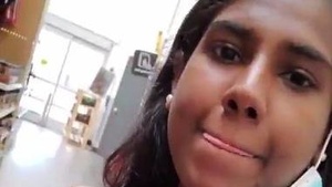 Indian girl takes nude selfie at mall