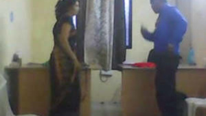 Mature bhabhi gets down and dirty with young lover in office