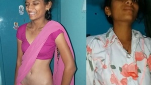 Teen slim amateur from Andhra gets fringed hard and fast