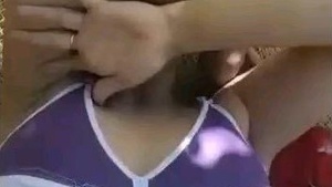 Gf moans in agony while being fucked in public