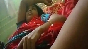 Desi wife from the countryside indulges in a late-night oral affair with a man