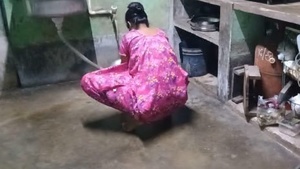 Bengali maid Rakhi gets a scolding from her employer in a kitchen scene