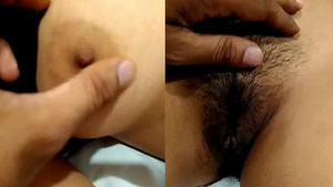 Indian girlfriend caught sleeping naked