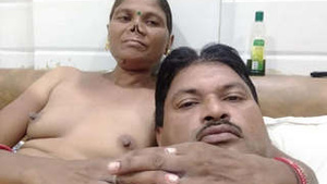 Mature couple indulges in nude selfie session