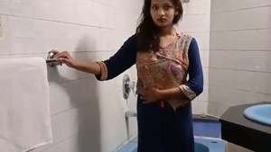 Watch a pretty desi girl in a cute dress in this paid video