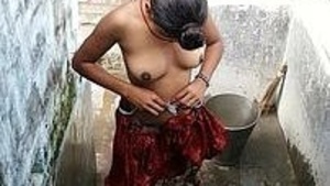 Indian babe indulges in shower fun solo