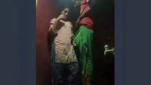 Pakistani bhabhi gives a blowjob and gets fucked standing up
